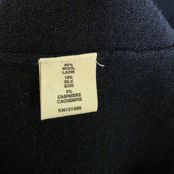 Demylee Womens Navy Blue Wool Blend Sweater Dress Maxi Half Sleeve Size Medium - Picture 5 of 7